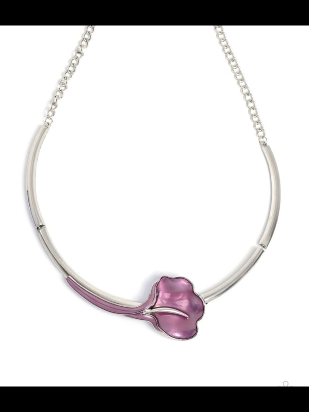 Calla Lily Silver Necklace Women Jewelry
